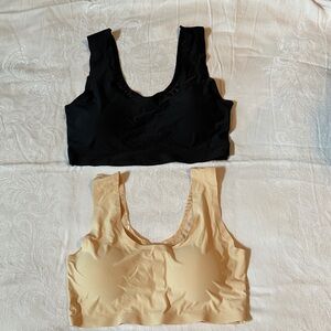 Women's Black and Nude Bralette Set NWOT